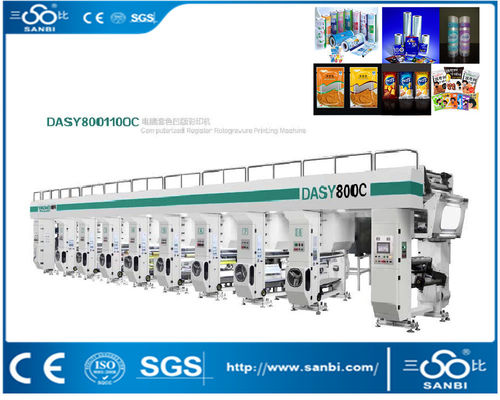 China High Speed Automatic Rotogravure Printing Machine 7 Motor Gravure Printing Machinery supplier