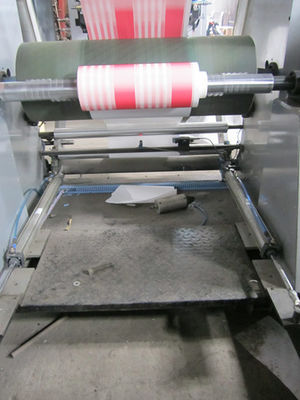 China Hydraulic 4 Color Sticker / Paper Bag Printing Machine With Unwinder Rewinder supplier