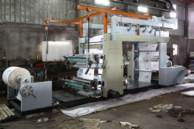 China Auto Four Color Flexo Printing Machine Double Adhesive Paper Printing Press supplier