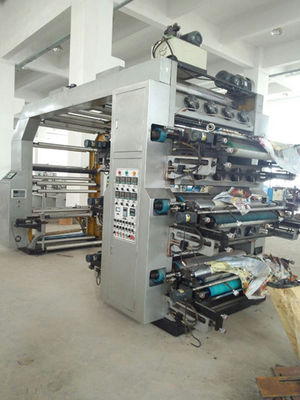 China Automatic 6 Color Flexographic Printing Machine With Hydraulic Roller supplier