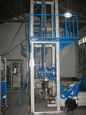 China 500mm PE Material Mini grip Bag Blowing Machine For Zipper Bag supplier