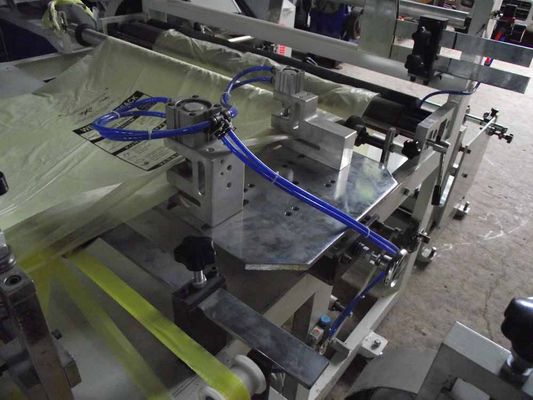China Ribbon Through continous rolled bag making machine for garbage bag supplier
