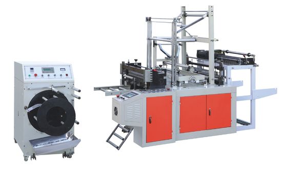 China Plastic Eco Bag On Roll Making Machine Continuous Rolling / Bottom Sealing supplier
