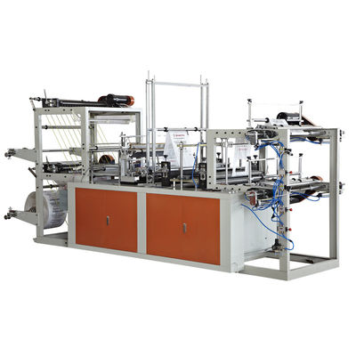 China 1.5Kw Vest Rolling PP Bag Making Machine For Three Side Sealing Bag supplier