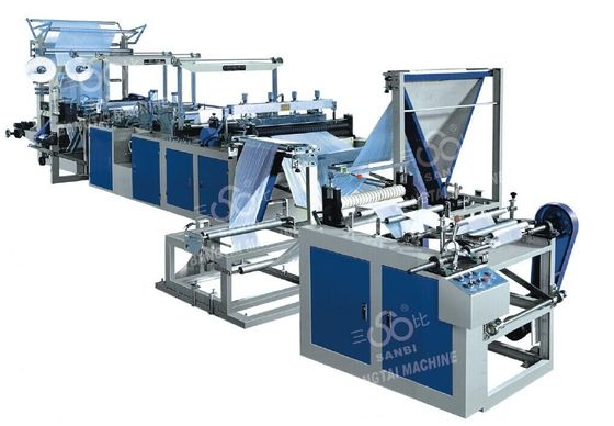 China Shopping Bag On Roll Making Machine / Equipment 15-35 pcs/min Computer Control supplier