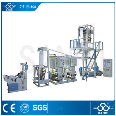 China Fixed / Rotary PE Film Blowing Machine With 2 Color Flexo / Gravure Printing supplier