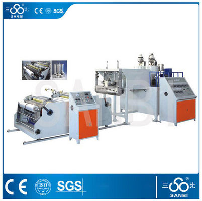 China Polyethylene Film Extrusion Blow Molding Machine Single Screw Plastic Extrusion Machine supplier