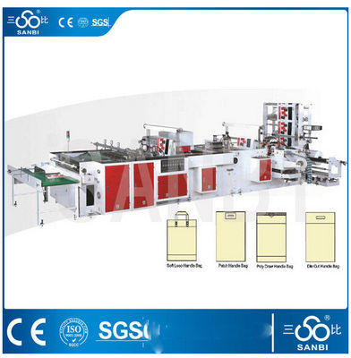 China Full Automatic Multifunction Plastic bag making machine for Handle bag supplier