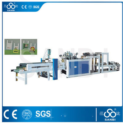 China Single Line Nylon Bag Making Machine / Equipment PLC Control For Vest Carrier Bags supplier