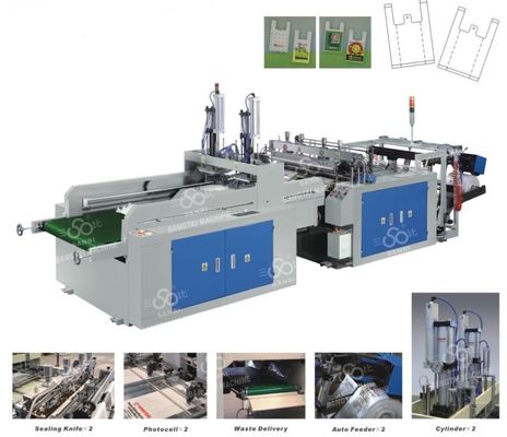 China Full Automatic Computer Control T-Shirt Bag Making Machine supplier