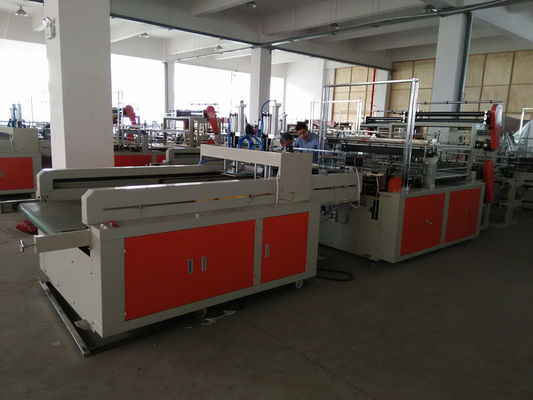 China Heat Sealing Plastic Shopping Bag Making Machine Double Lines supplier