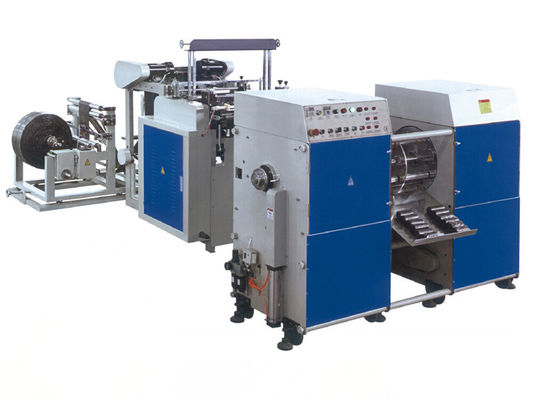China Two Lines Garbage  sealing bag making machine With Coreless Winder supplier