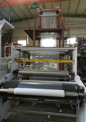 China 1200mm Rotary Die Head Plastic Film Blowing Machine With Auto Winder supplier