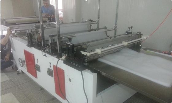 China Hot Sealing Cold Cutting Bag Making Machine With Double Servo Motor supplier