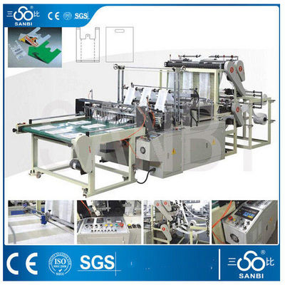 China High Speed Plastic Bag Making Machine Six Lines Cold Cutting Computer Control supplier