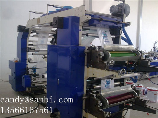 4 Color Multicolor Printing Machine To Printed Plastic Film Paper Foil Opp Goods supplier