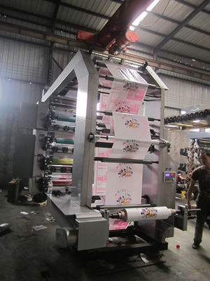 HDPE LDPE Film Flexographic Printing Machine With Automatic EPC Device 60 - 80m/min supplier