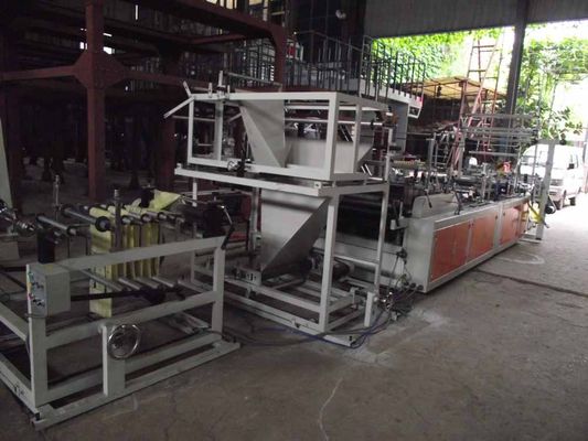 Ribbon Through continous rolled bag making machine for garbage bag supplier