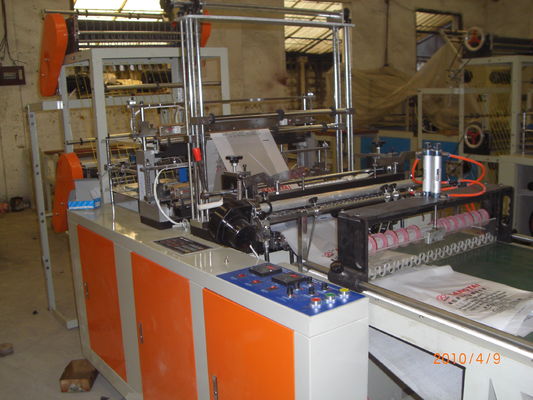 Two Layers Cold Cutting Plastic Bag Making Machine for Shopping Bag supplier