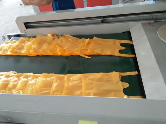 Heat Sealing Plastic Shopping Bag Making Machine Double Lines supplier